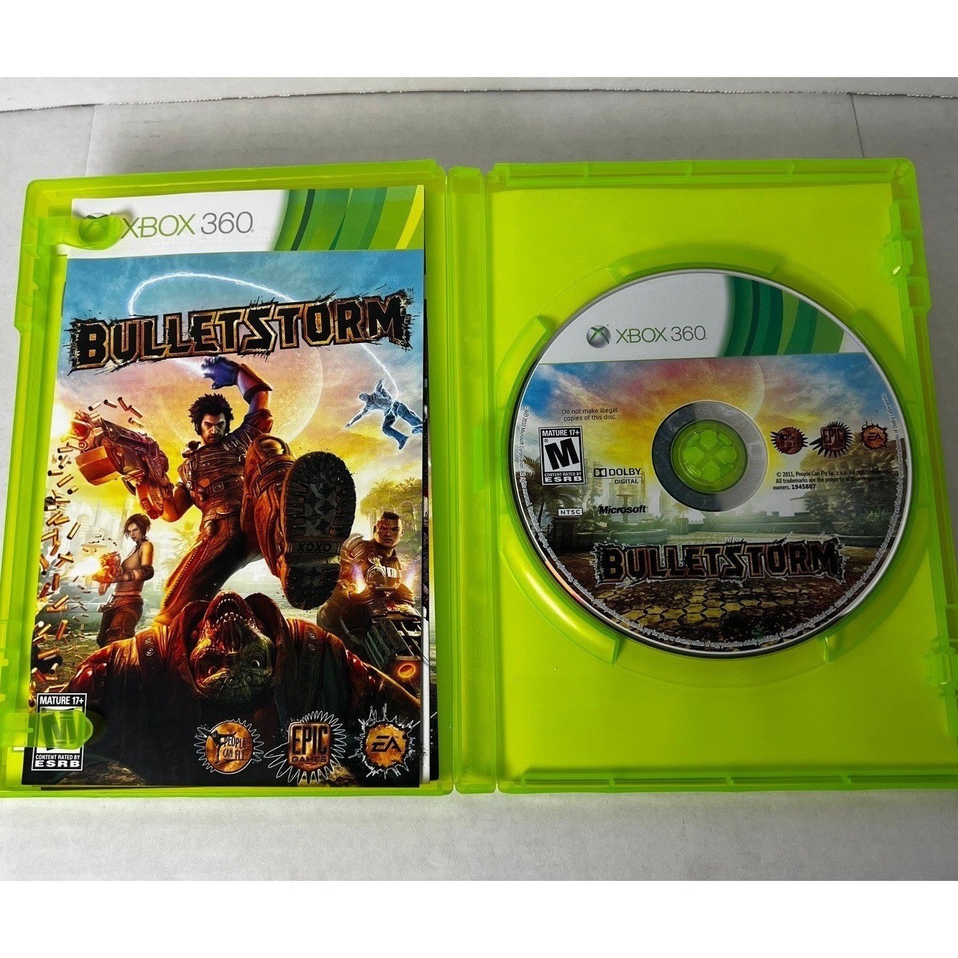 Bulletstorm Epic Edition Xbox 360 EA Games People Can Fly NTSC Complete CIB