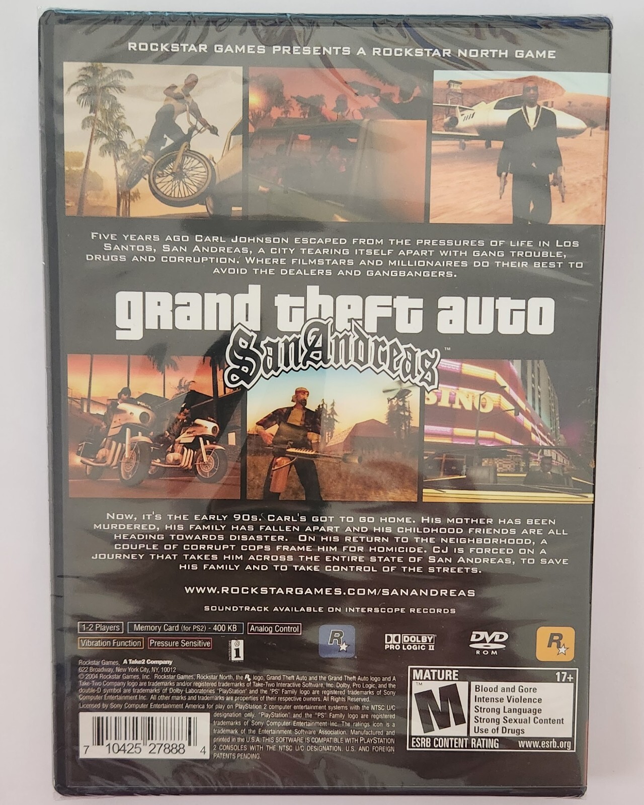 Grand Theft Auto: San Andreas Greatest Hits PS2 Brand New Game (2006 Action)