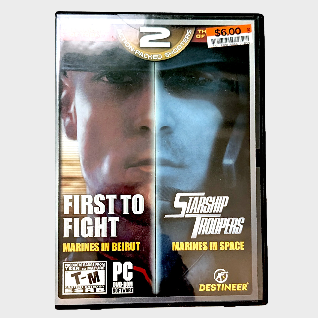 First to Fight Starship Troopers Video Games PC Computer 2007 Retro Collectible