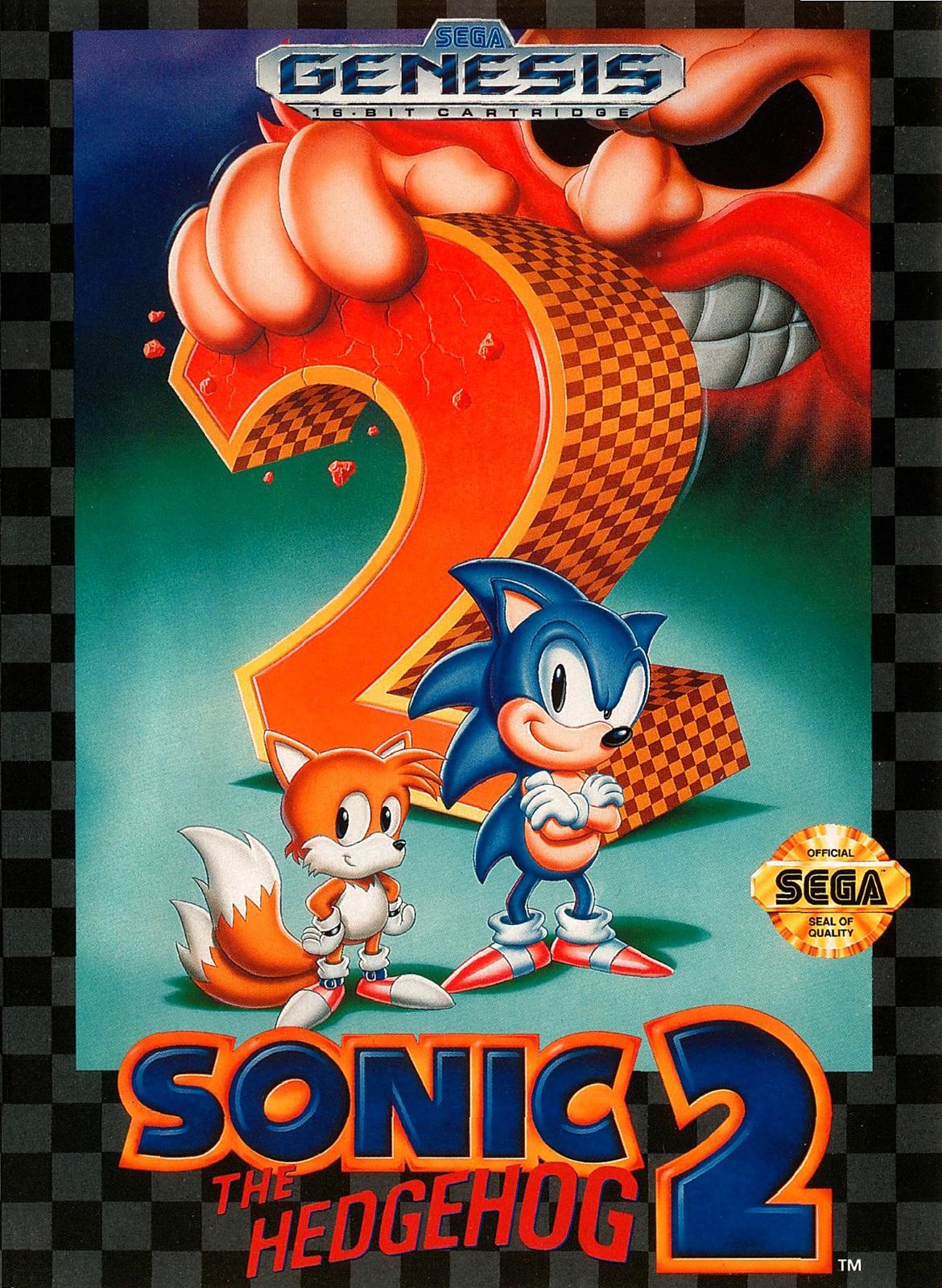 Sonic The Hedgehog 2 (Sega Genesis, 1992) Made In Japan (670-2479) Cart Working