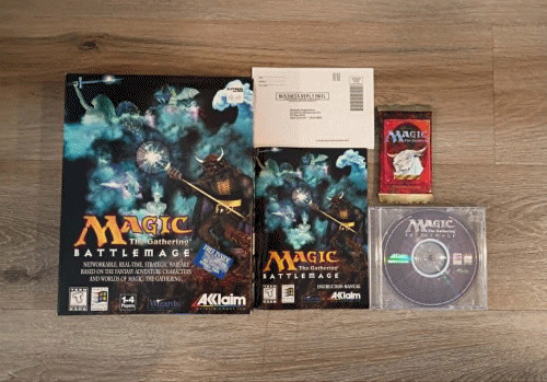 Magic The Gathering Battlemage PC CD-Rom Big Box Acclaim COMPLETE Vintage 1995