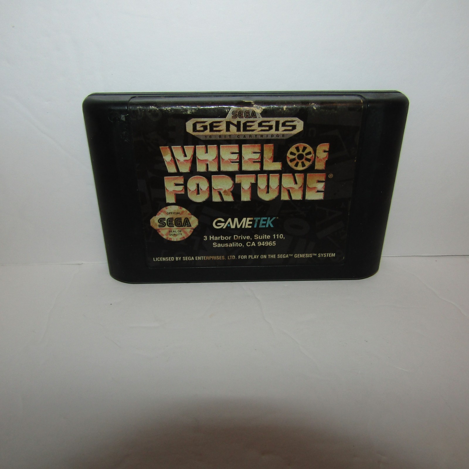 Wheel of Fortune Sega Genesis Game with Tested Cleaned Working Worn Front Label