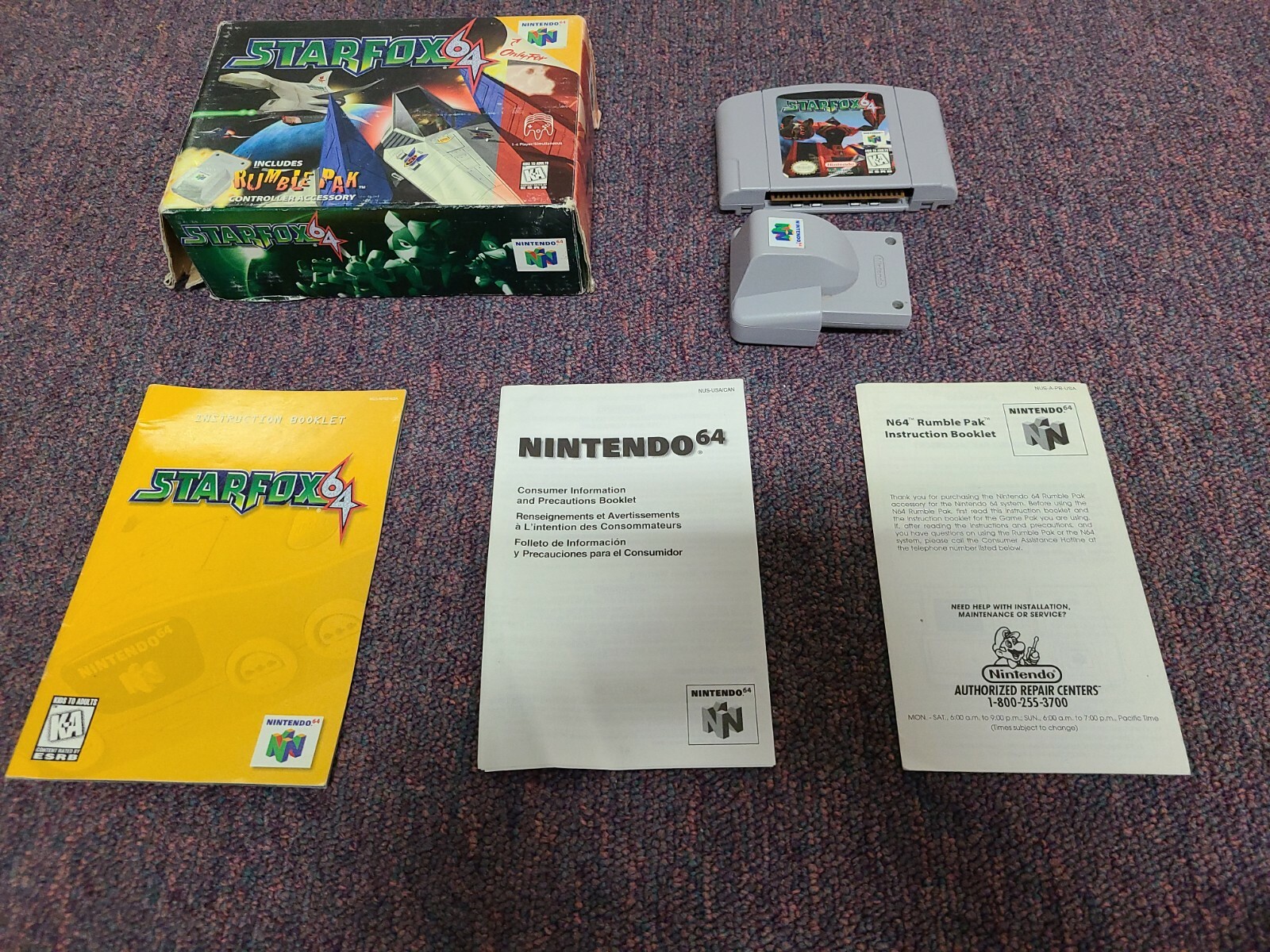 Star Fox 64 (Nintendo 64) N64 (Complete in Box!) Works Well! (Ships Immediately)