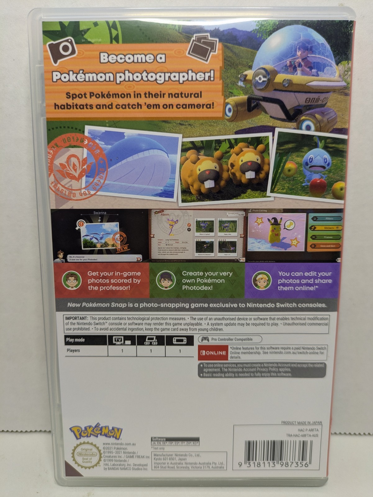 New Pokemon Snap (Nintendo Switch, 2021) PAL/Euro Region Free Tested Working