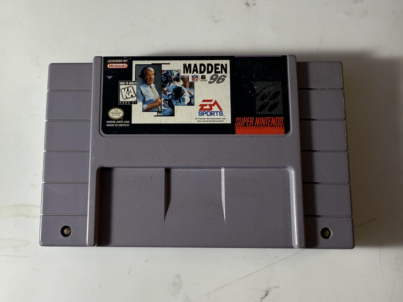 Madden NFL 96 (SNES, 1995,) CLEANED & TESTED
