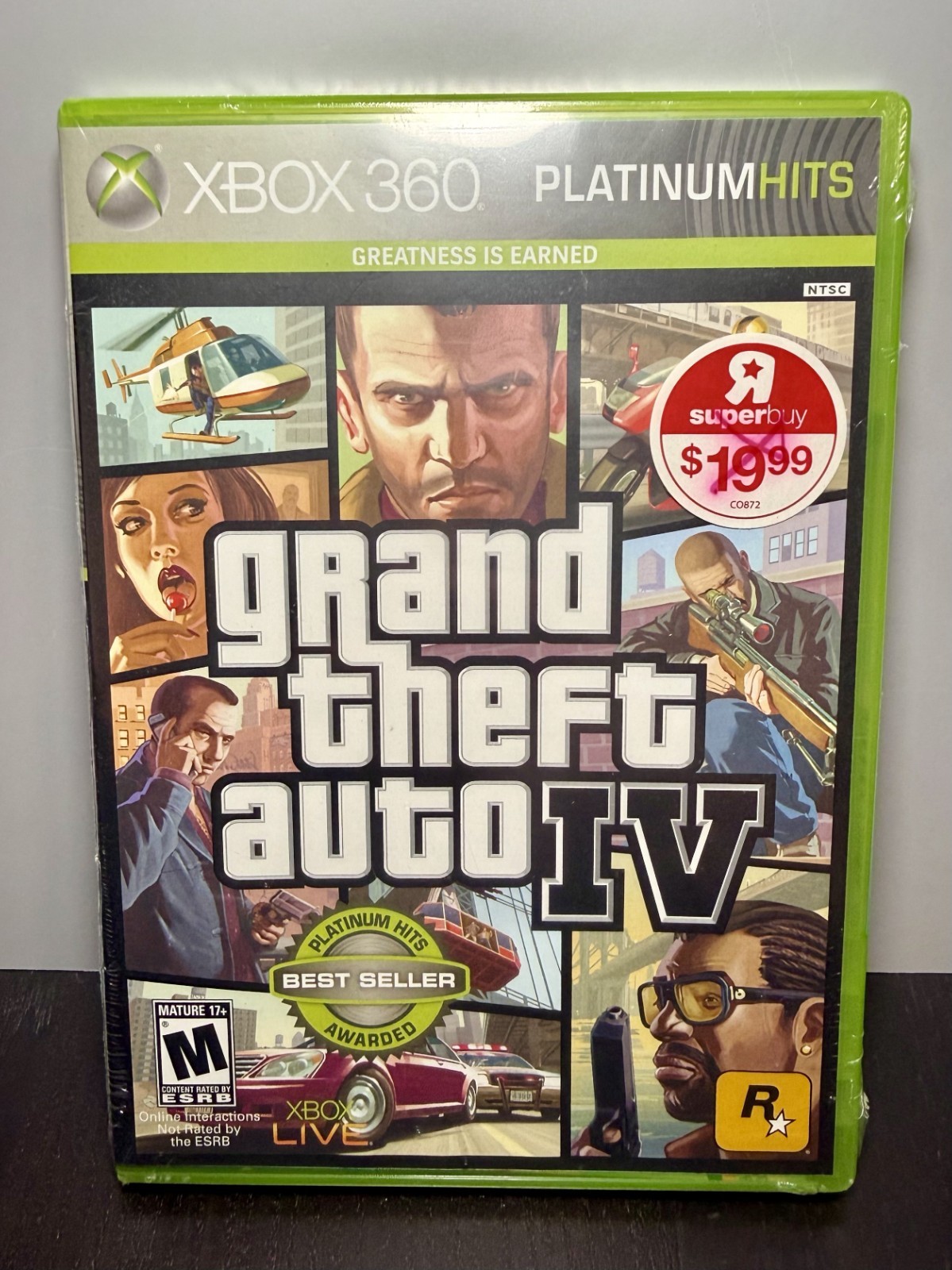 Grand Theft Auto IV Platinum Hits Edition Xbox 360 2009 FACTORY SEALED