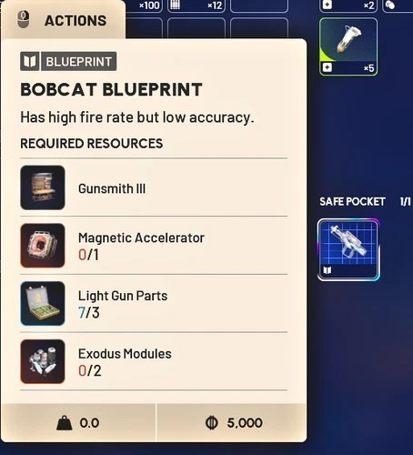 ARC Raiders Bobcat Blueprint Cheap Ask about other blueprints