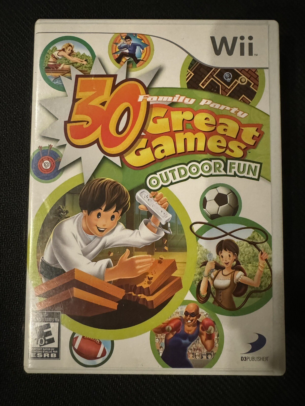 Family Party: 30 Great Games Outdoor Fun (Nintendo Wii, 2009) Complete CIB