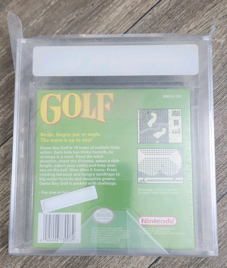 Game Boy, Golf (Mario), Sealed, VGA Box Grade 90, Seal Grade 85+ Player’s Choice