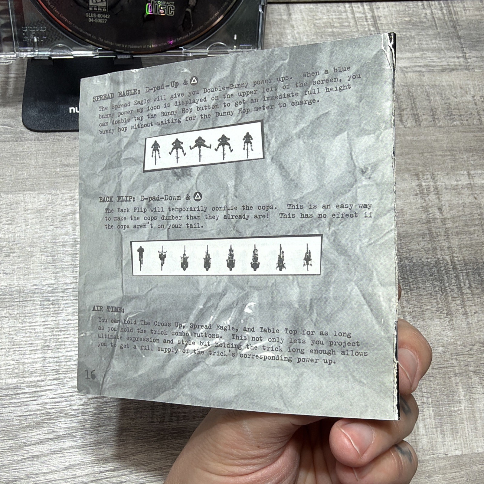 Courier Crisis (Sony PlayStation 1, 1997) Manual Missing Pages – Free Shipping