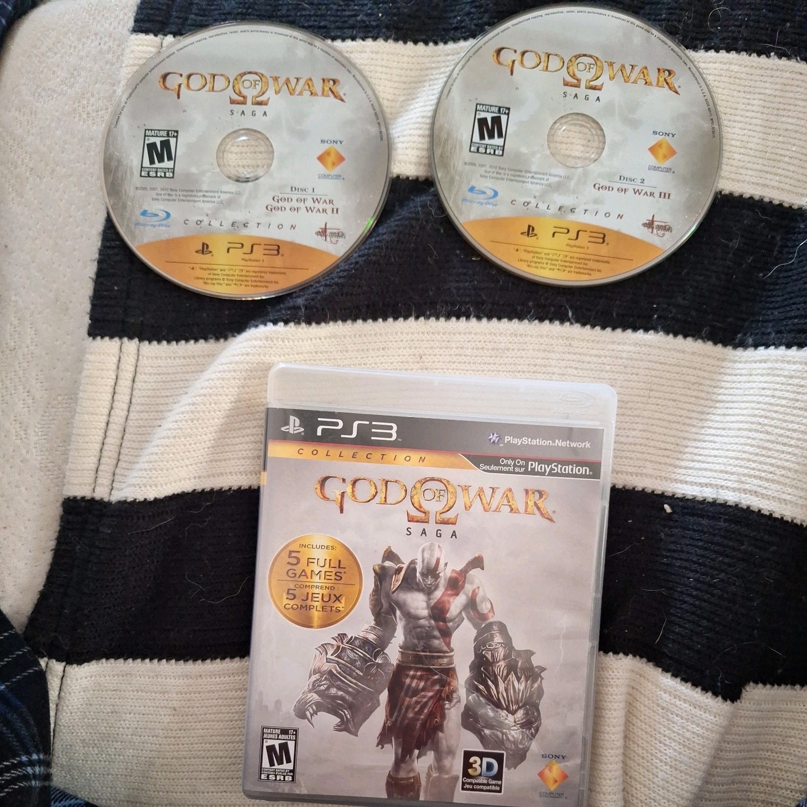 God of War Saga Collection MINT (Playstation 3) Complete CIB PS3 Both Discs