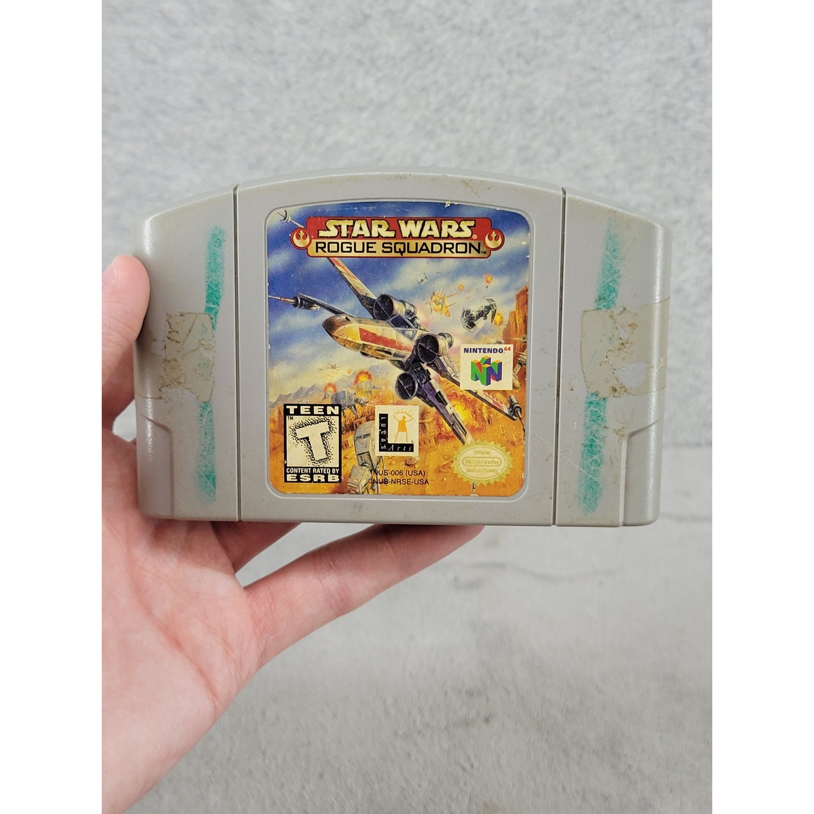 Star Wars Rogue Squadron Nintendo 64 N64 Game Cartridge NUS-006 LucasArts 1998