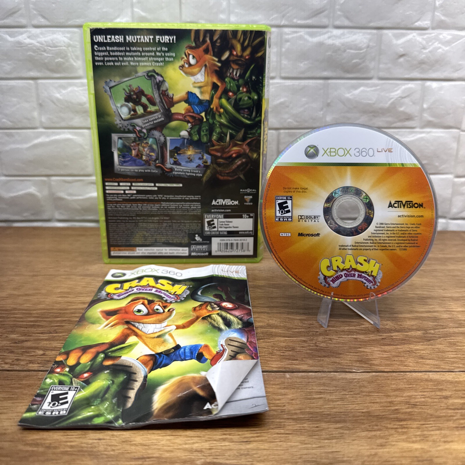Crash: Mind Over Mutant (Xbox 360, 2008) CIB Refurbished 1 Yr Warranty