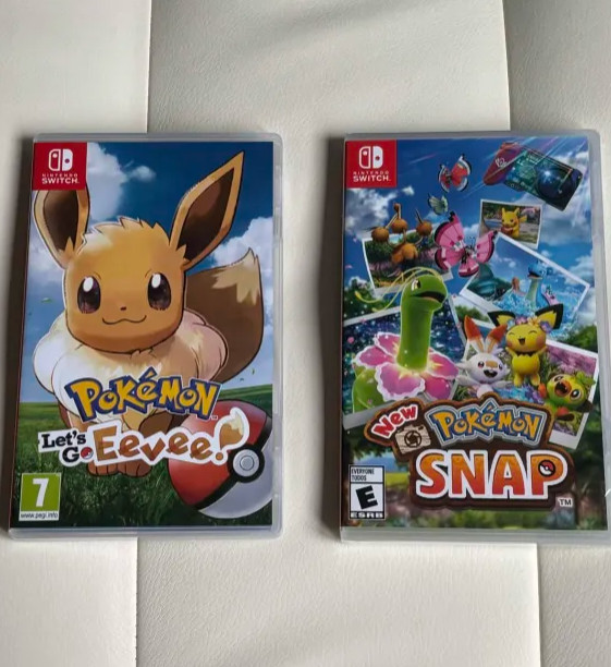 Nintendo Switch: New Pokemon Snap + Let’s Go Eevee (READ DESC.)
