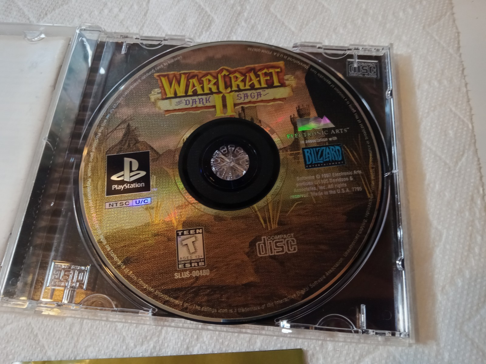 Fun! WarCraft II: The Dark Saga (Sony PlayStation 1, 1998) – CIB Near Mint Disc