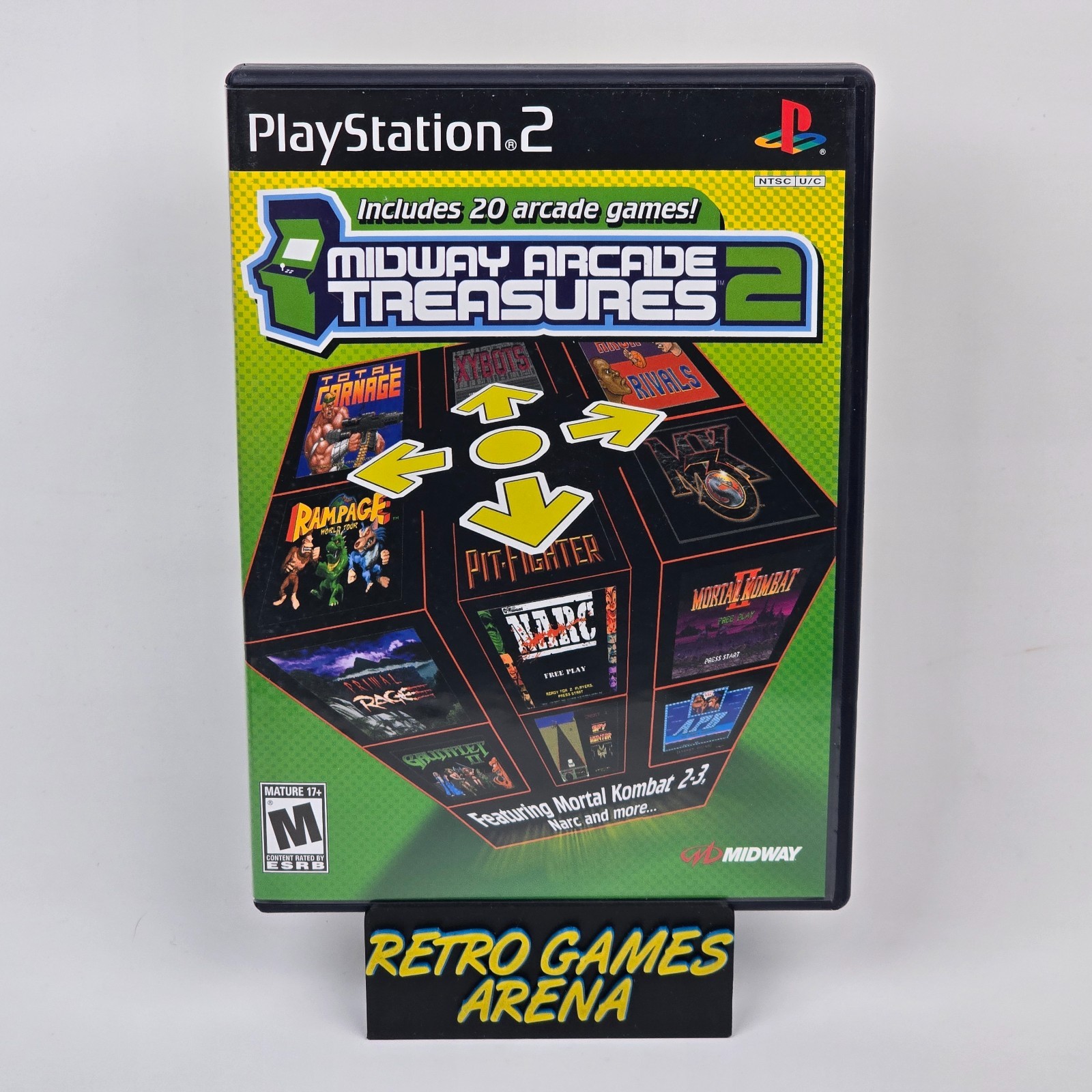 Midway Arcade Treasures 2 (PlayStation 2 PS2) CIB COMPLETE