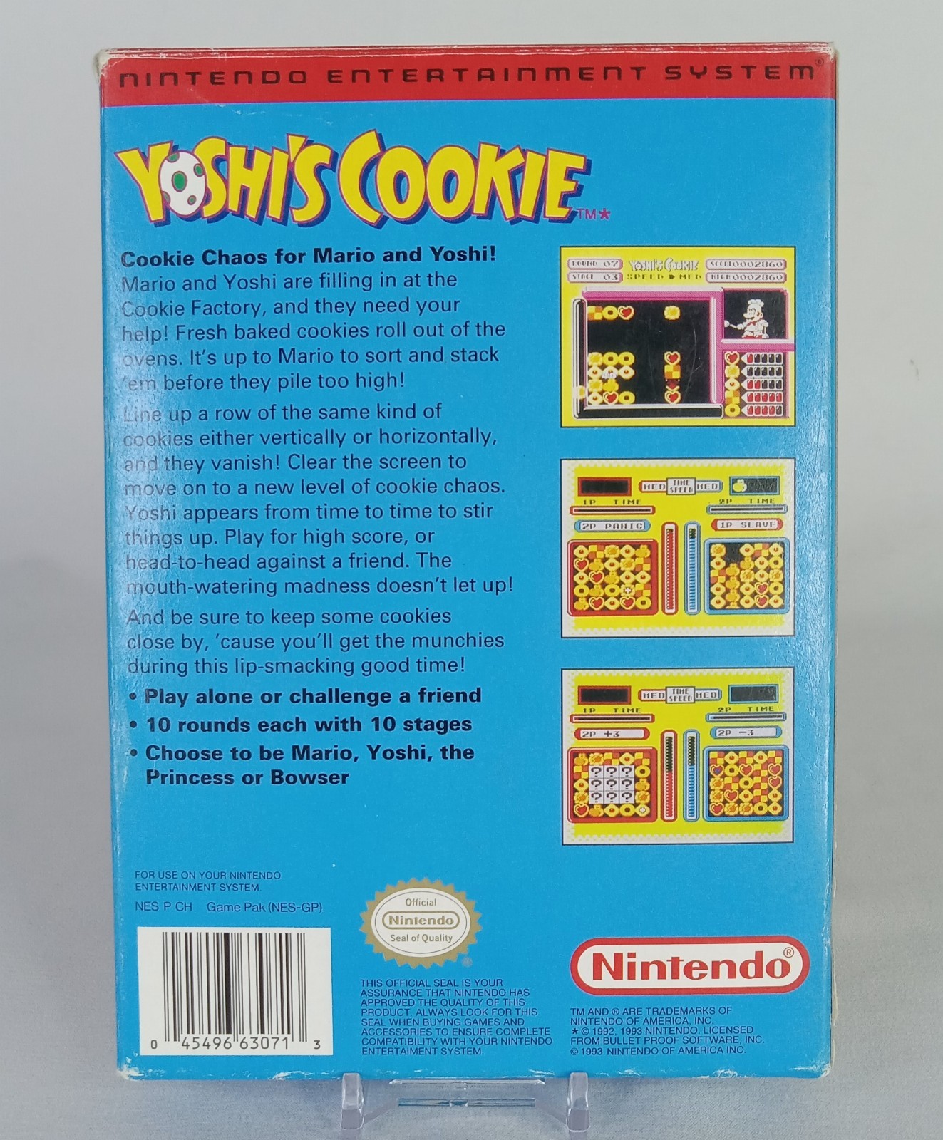 Yoshi’s Cookie Nintendo NES CIB Complete in Box insert Tested Working Video Game