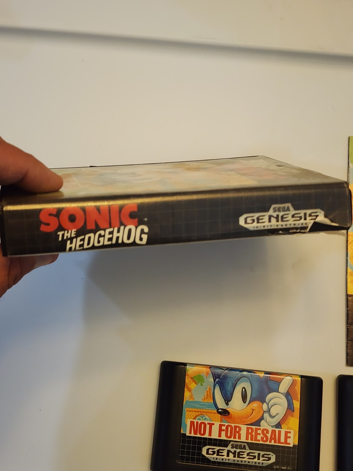 Sonic The Hedgehog 1 & 2 Not For Resale Sega Genesis One Is CIB – Tested Working