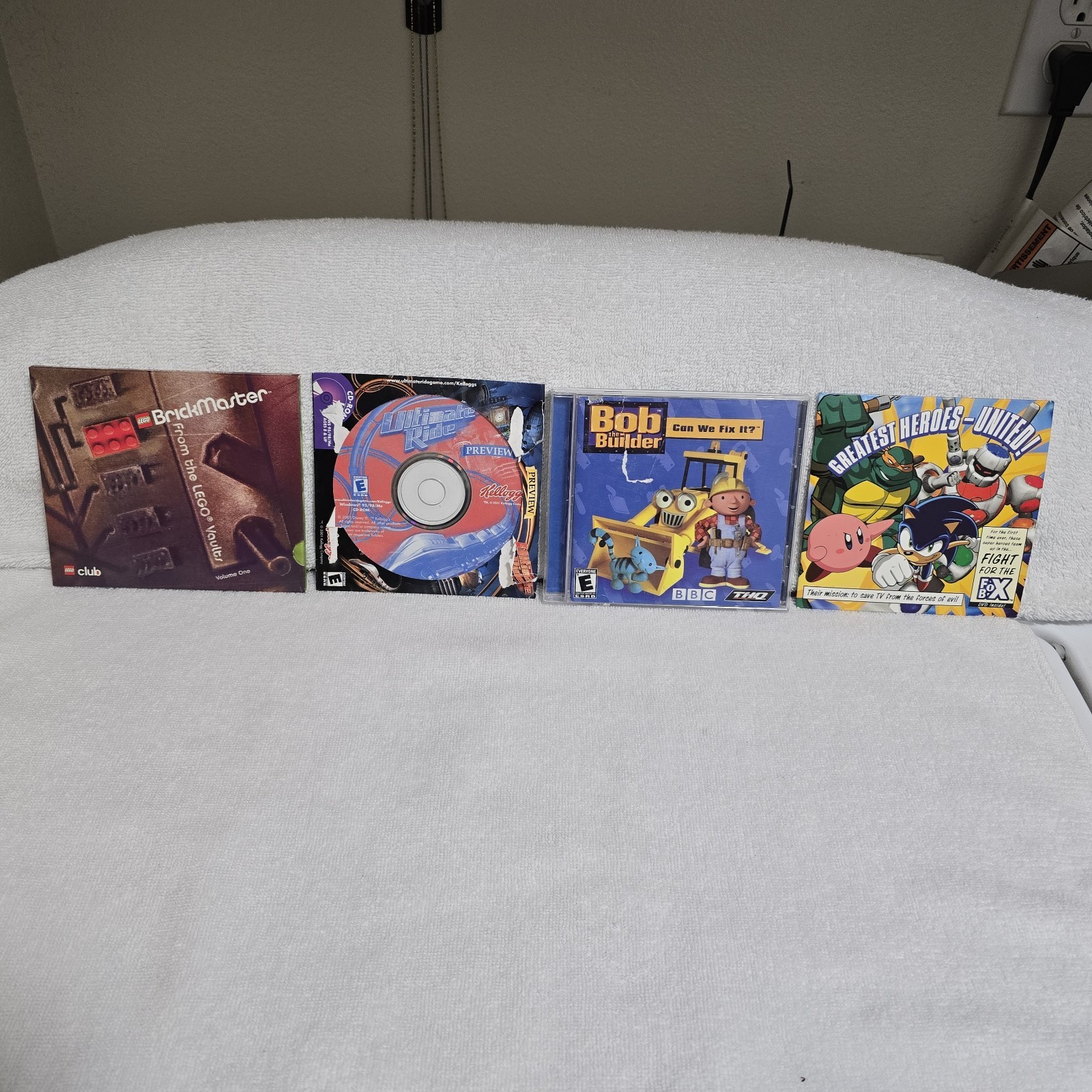 Kids PC Games & DVD Lot LEGO BrickMaster Ultimate Ride Bob Builder Vintage