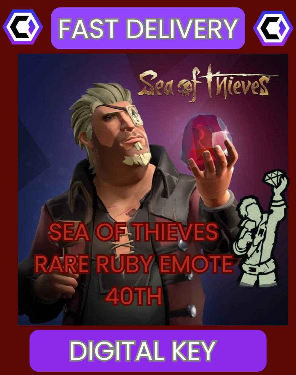 *NEW* Sea of Thieves : RARE RUBY EMOTE 40th Anniversary Global🌎XBOX/PC CODE
