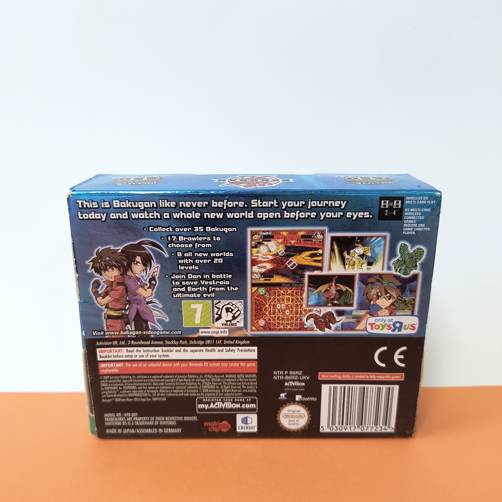 BAKUGAN BATTLE BRAWLERS GAME FOR NINTENDO DS 2DS 3DS PAL EU WITHOUT BAKUGAN