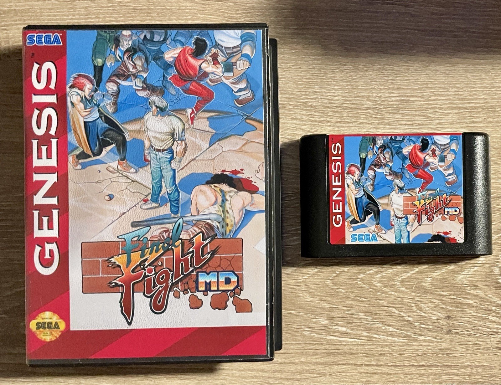 Final Fight MD (Sega Genesis) Full Game – Custom Label And Case Art