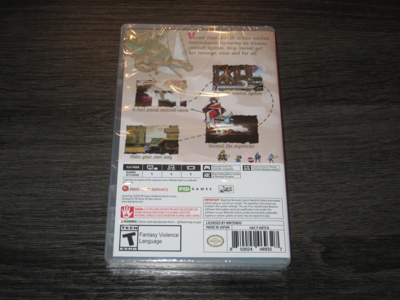 VERNAL EDGE (RED ART GAMES) Brand New Nintendo Switch US