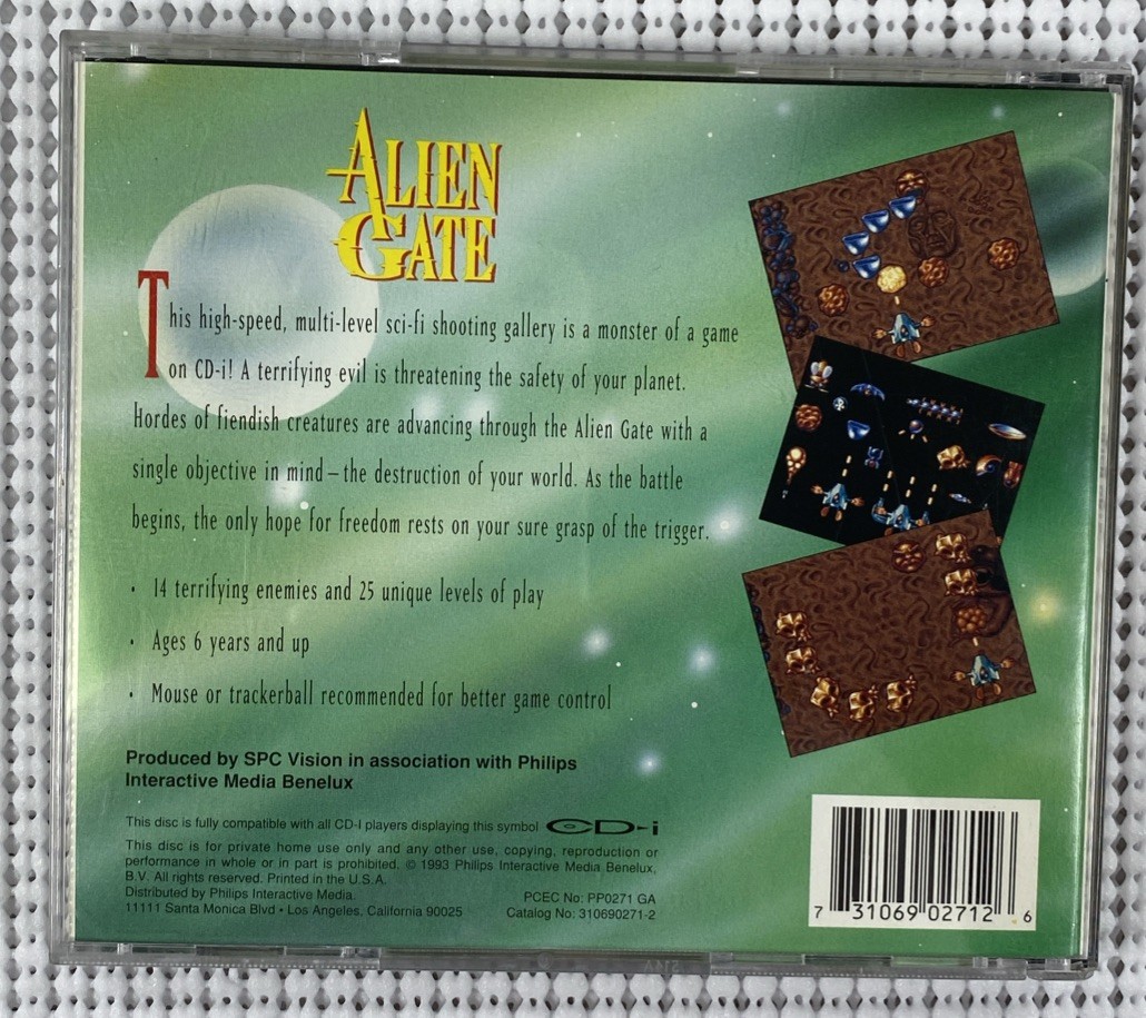 Alien Gate Philips CD-i 1993 Case & Manual Only No Game