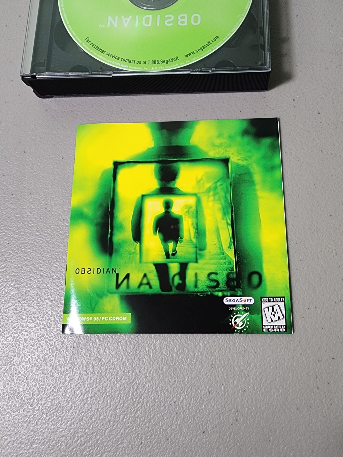 OBSIDIAN 5 Disc Set Adventure Game PC Windows 95/98/ME & Macintosh SegaSoft