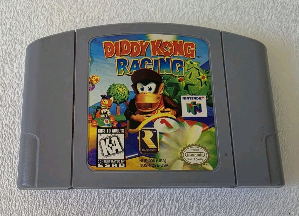 Diddy Kong Racing (Nintendo 64, 1997) Cartridge, Authentic Tested and Working