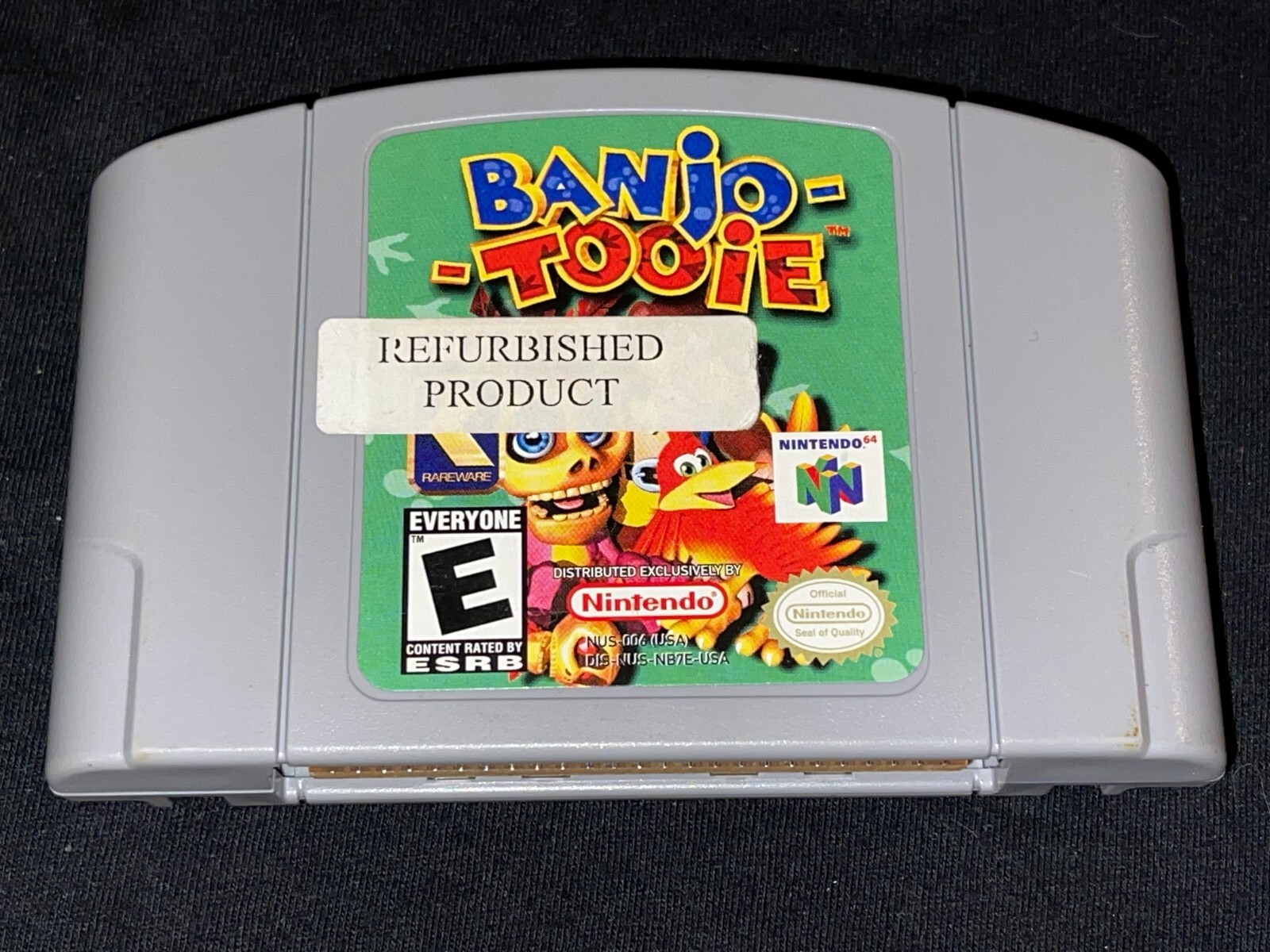Banjo-Tooie (Nintendo 64, 2001) NFR Not For Resale Cleaned Tested Authentic N64
