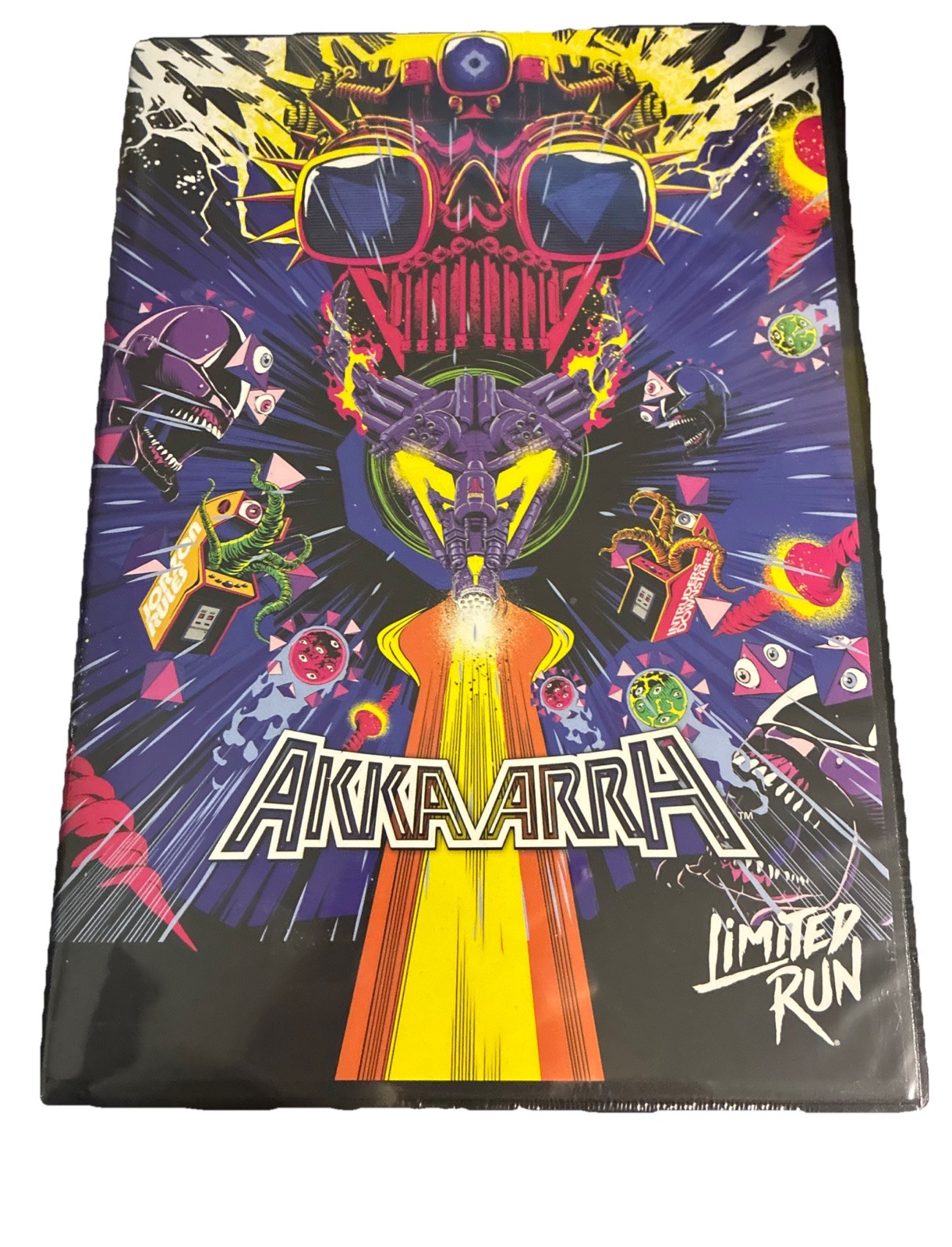 Akka Arrh Deluxe Edition PS4 Contains Physical Game, Sticker Sheet 2 Art Cards