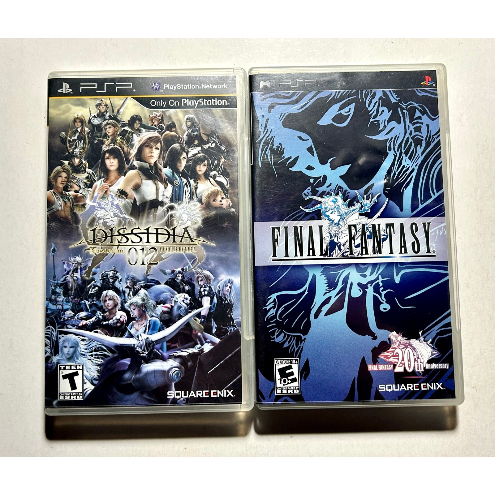PlayStation Portable PSP Final Fantasy Video Game Bundle Works🔥Dissidia Nice!