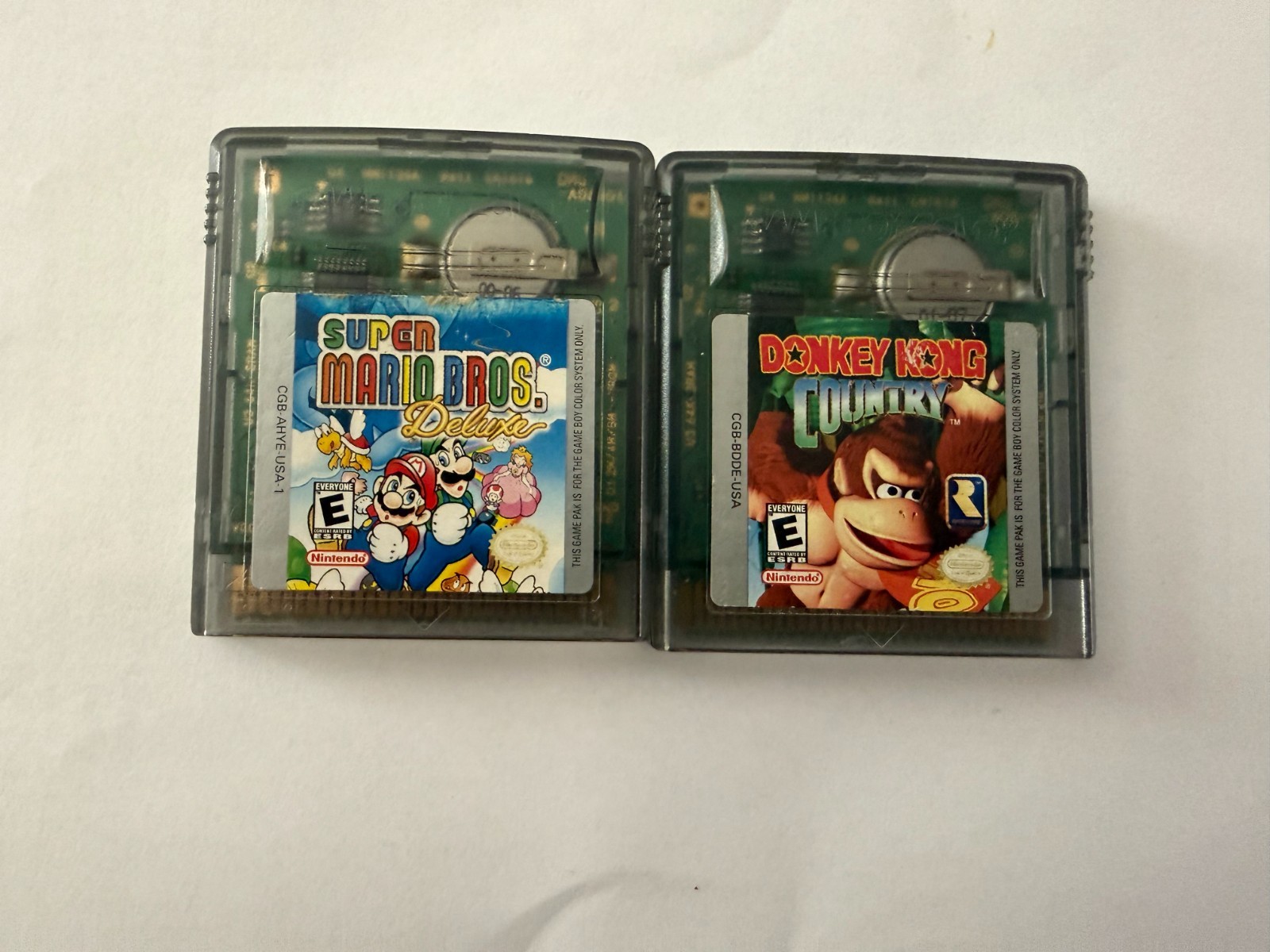 Nintendo Game Boy Color Games Lot of 2 – Super Mario Bros. Deluxe & Donkey Kong