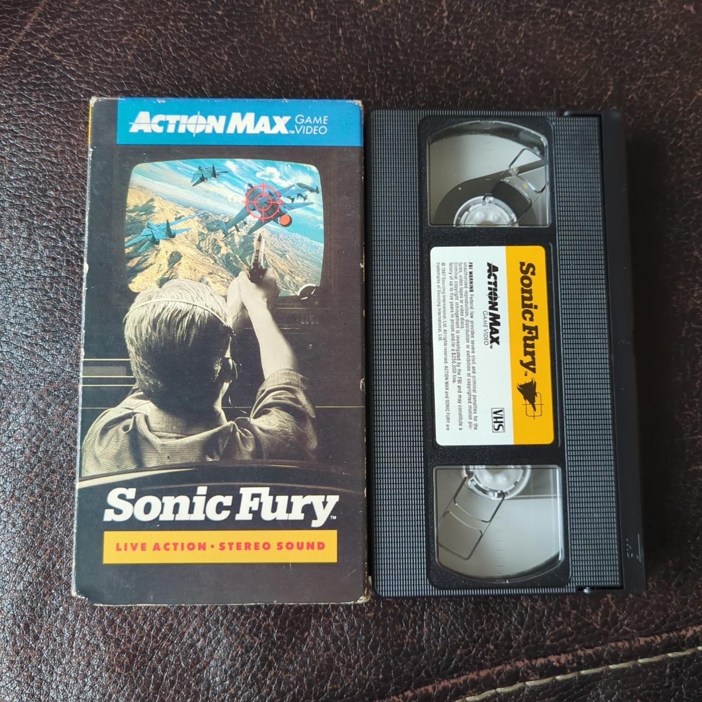 Sonic Fury (WOW Action Max, 1987) for the Action Max Console VHS tape