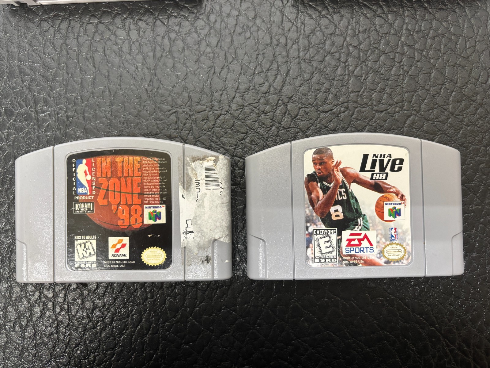 NBA Live 99 & In The Zone 98 (Nintendo N64) Clean Tested Works