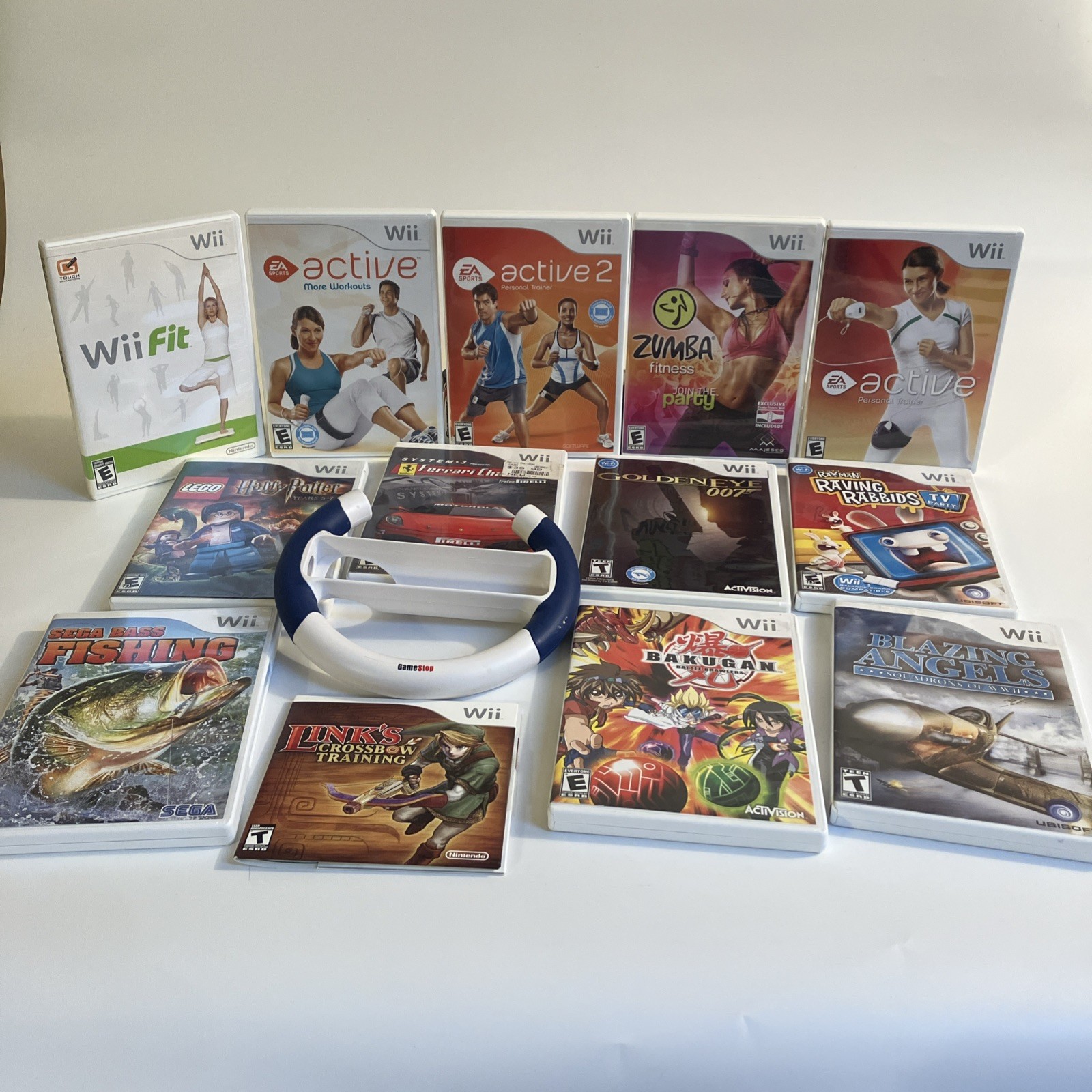 Lot Of 13 Wii Games & Accessory With And Without Manuals