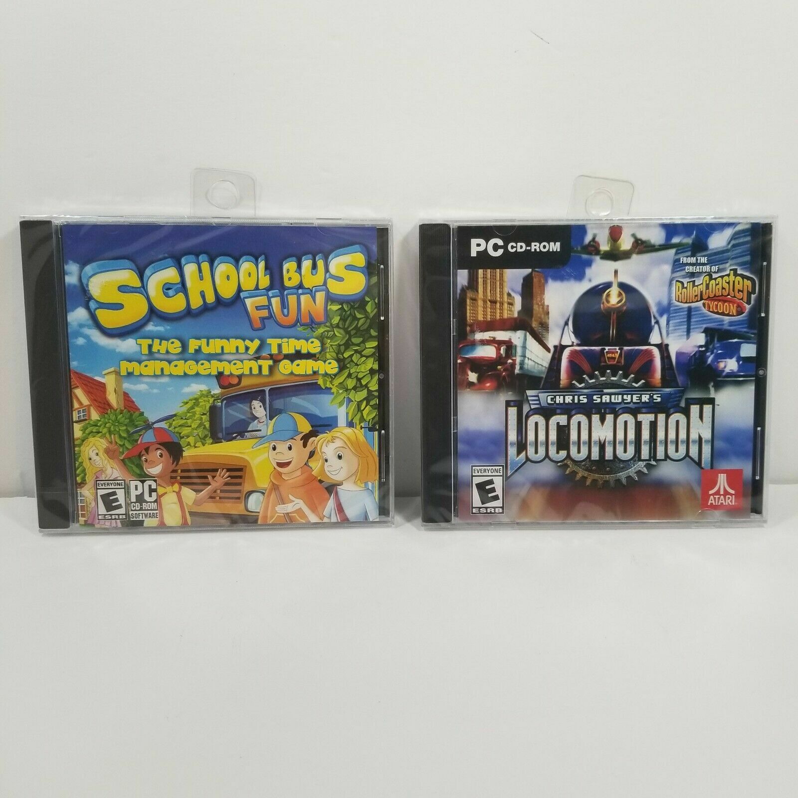 Video Game PC School Bus Fun + Chris Sawyer’s Locomotion Scholastic – SEALED NEW