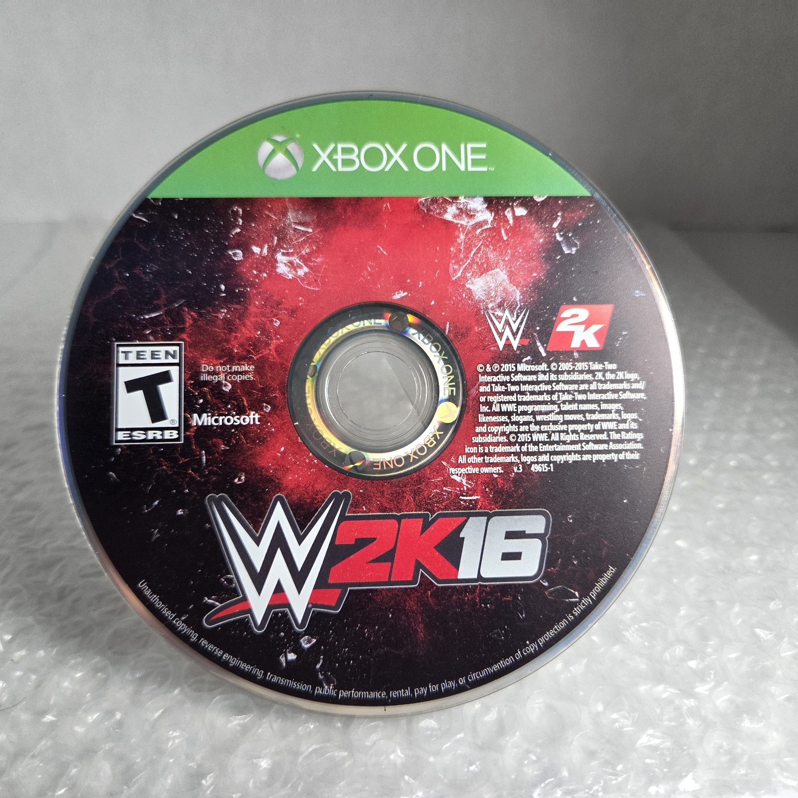 WWE 2K16 Microsoft Xbox 1 One 2015 Complete In Box CIB Tested 2k Games Take Two