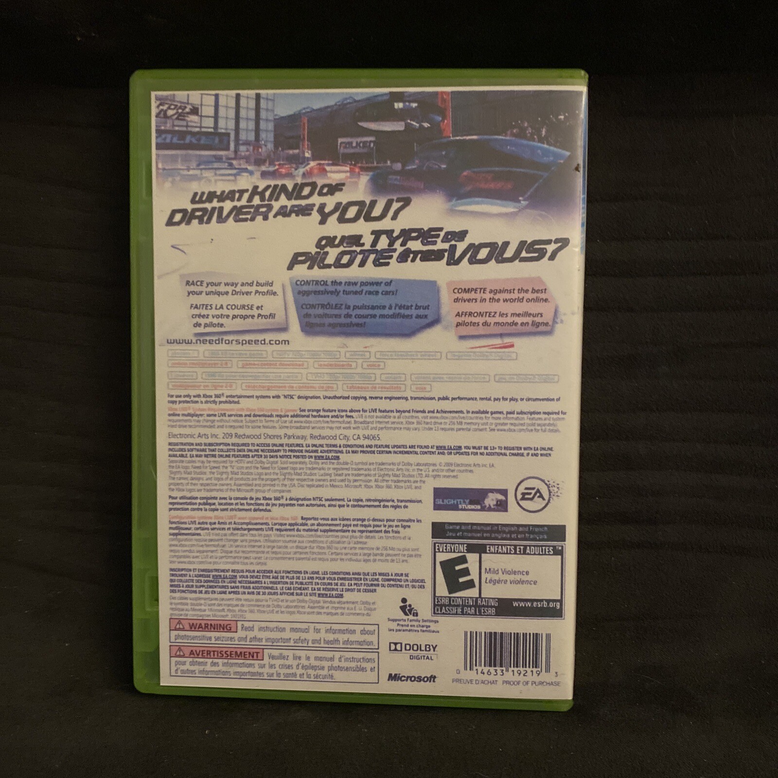 Need for Speed: Shift (Microsoft Xbox 360, 2009) – TESTED & FREE SHIPPING