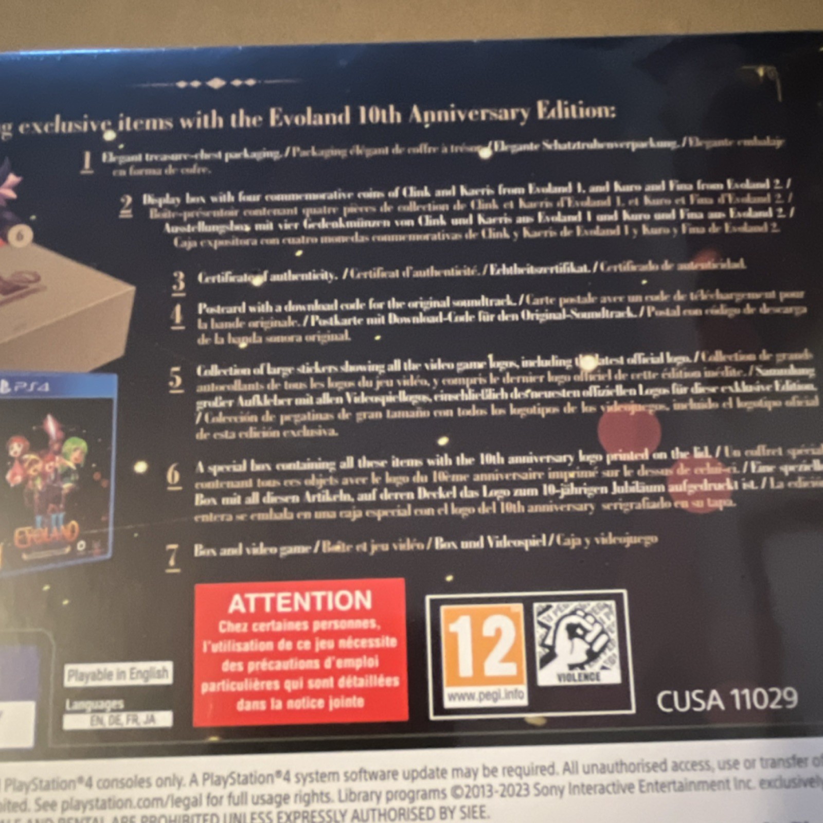 Selecta Play Evoland I & II 10th Anniversary Edition PS4 Action RPG PAL PEGI 12