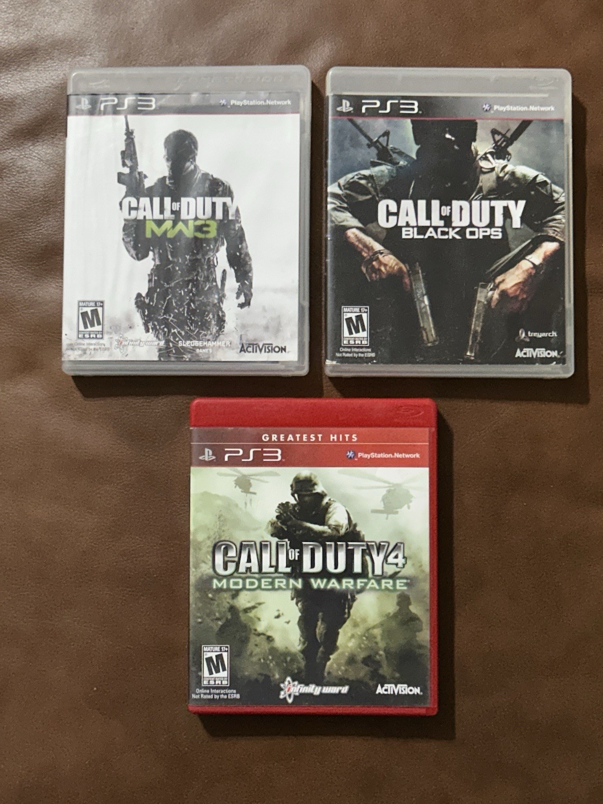 Call of Duty Modern Warfare 3,4 & Black Ops – ALL 3 Complete CIB &UNSCRATCHED