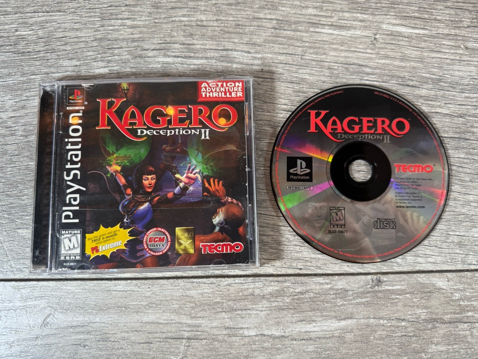 Kagero Deception II – Sony Playstation Authentic (WATER DAMAGE)