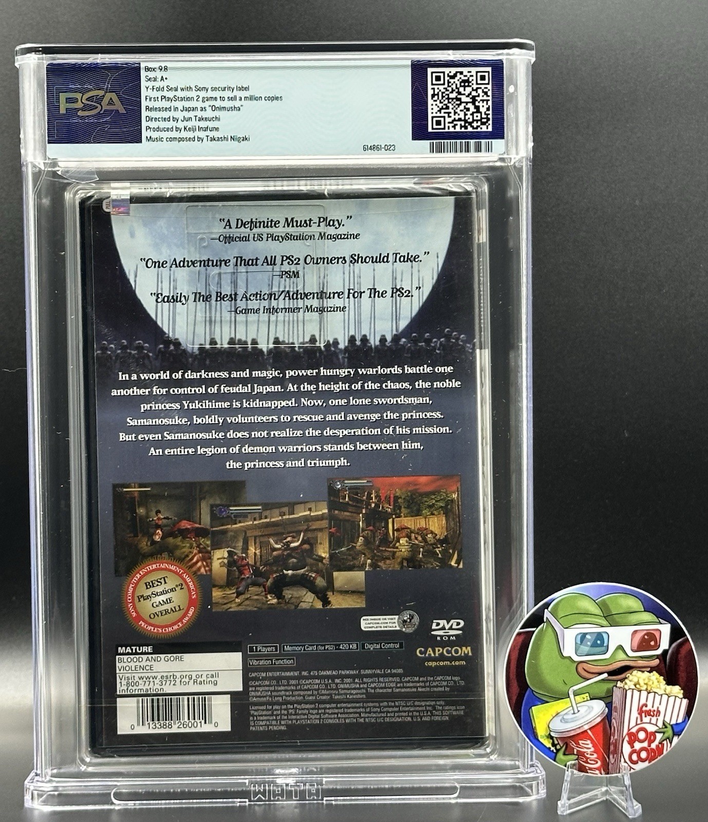 Onimusha: Warlords • PSA 9.8 A+ • 1st Print • PlayStation 2