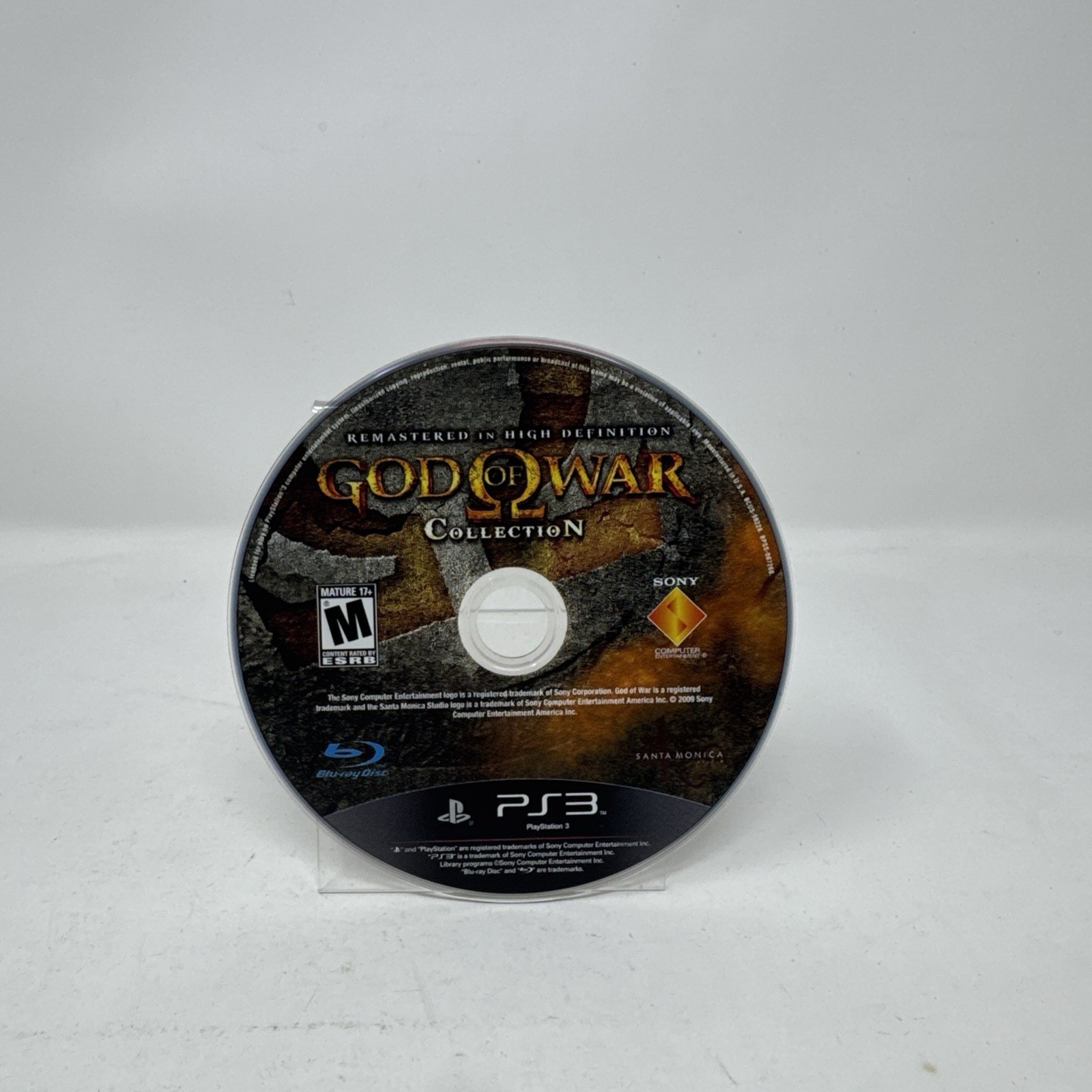 GOD of War Collection Remastered M Mature 17+ ESRB Playstation PS3 Disc Only