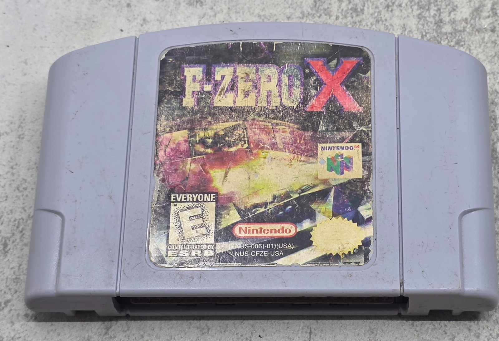 F-Zero X Nintendo 64 N64 Authentic Game Cartridge – Worn Label – Tested Works