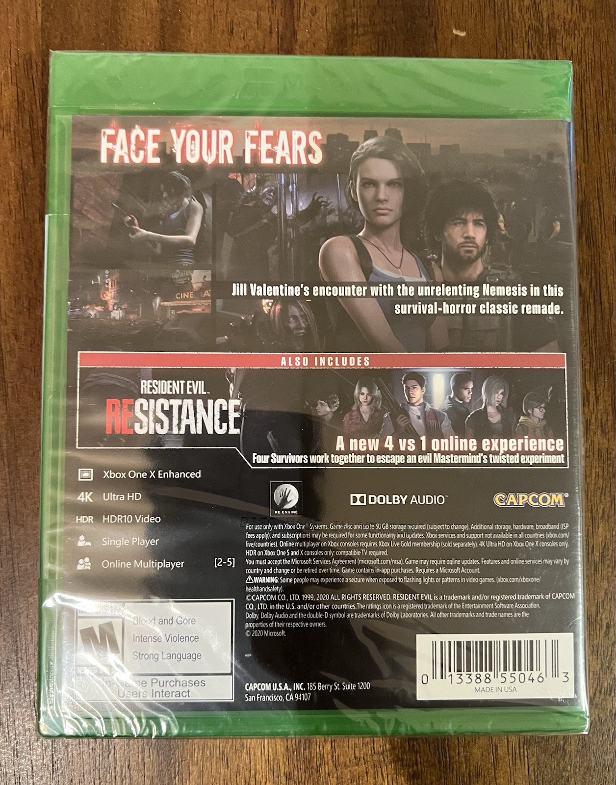 Resident Evil 3 Remake – Microsoft Xbox One – New Sealed