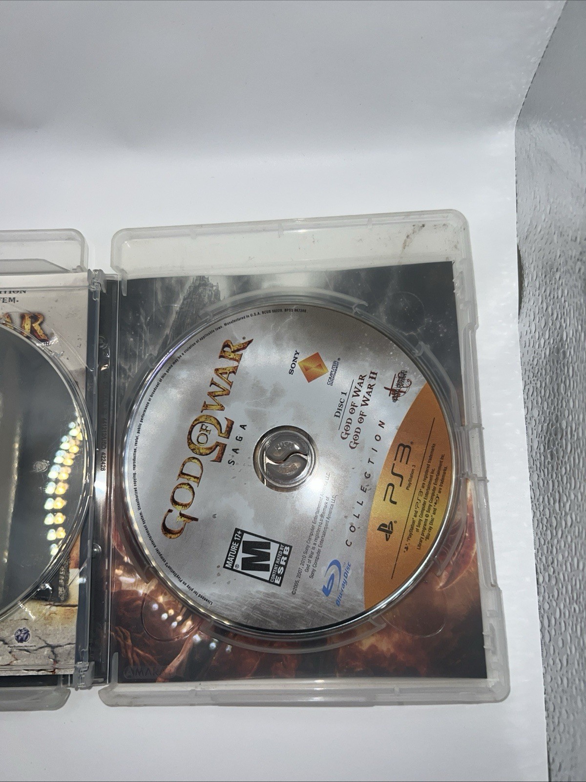 God of War Saga Dual Pack (Sony PlayStation 3 PS3, 2012) God Of War 3 Disc Added