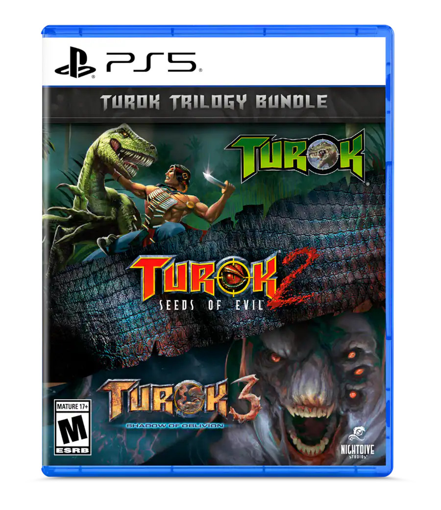 Turok Trilogy Bundle – Playstation 5 Classic Game – NEW FREE SHIPPING USA