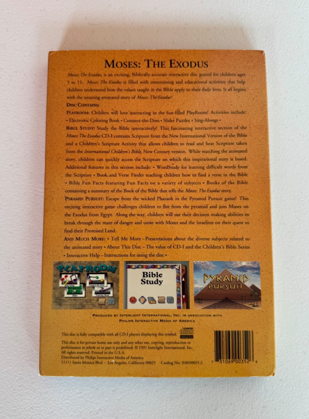 Moses: The Exodus – Philips CD-i (CDI) – CIB Tested and Working Longbox